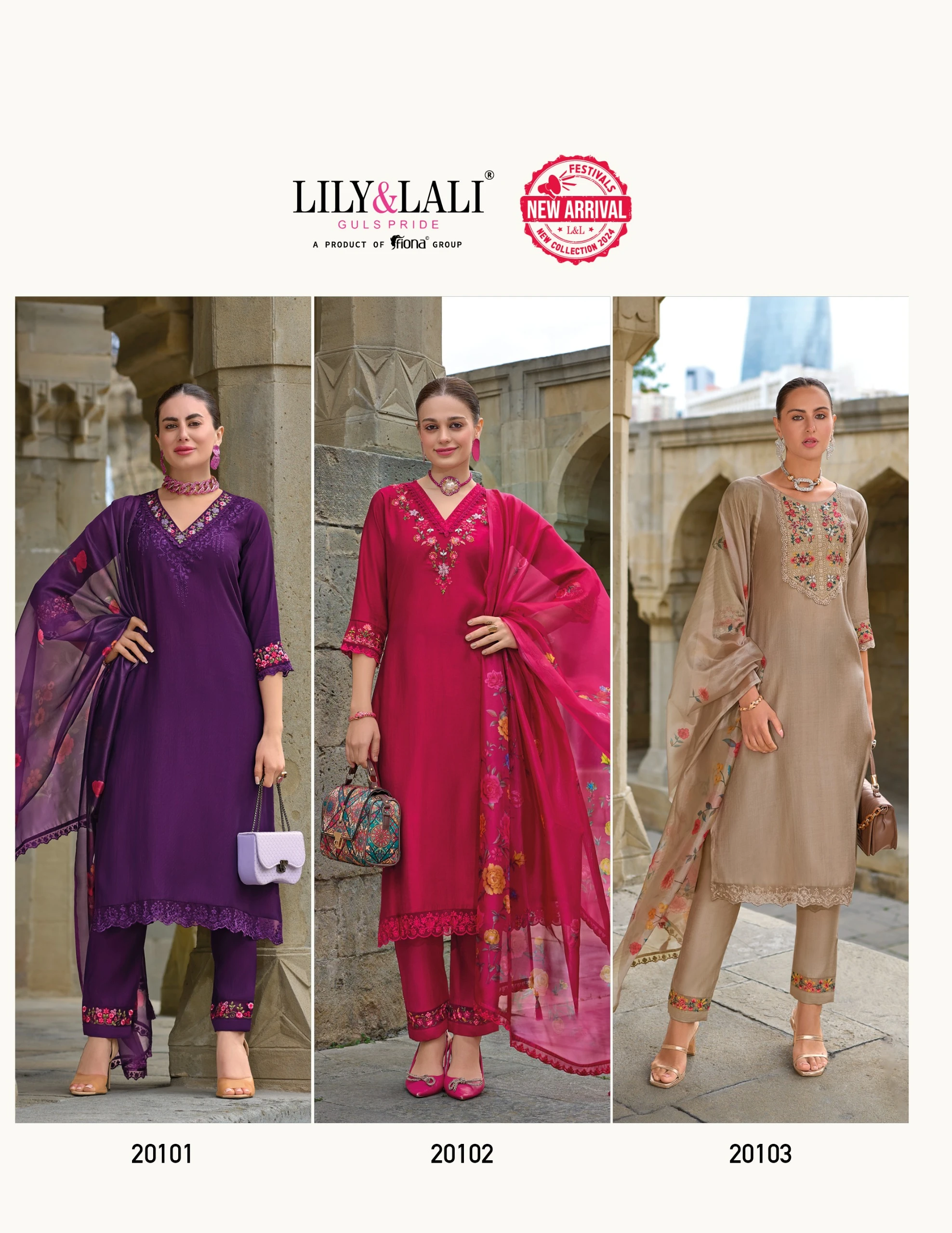 Lily &amp; Lali Malvika 2 Organza Wholesale Fancy Readymade Salwar Suit Catalog — Wholesale Readymade Suit, Lily &amp; Lali wholesale from Surat — view 8
